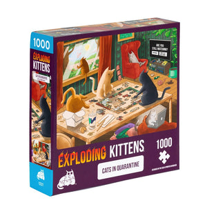 Exploding Kittens Puzzle - Cats in Quarantine (1000pcs)