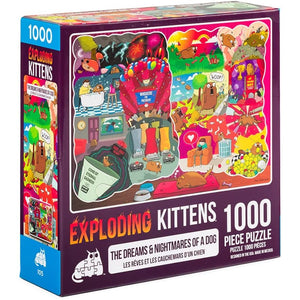Exploding Kittens Puzzle - The Dreams & Nightmares of a Dog (1000pcs)