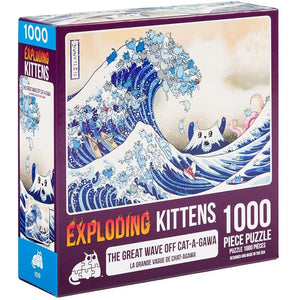 Exploding Kittens Puzzle - Great Wave Off Cat-A-Gawa (1000pcs)