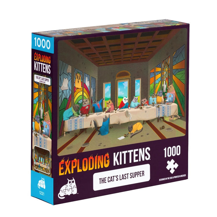 Exploding Kittens Puzzle - The Cat's Last Supper (1000pcs)