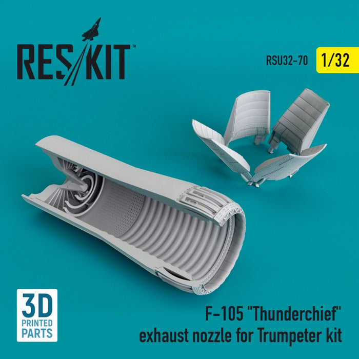 Reskit - 1/32 F-105 "Thunderchief" Exhaust Nozzle for Trumpeter kit (RSU32-0070)