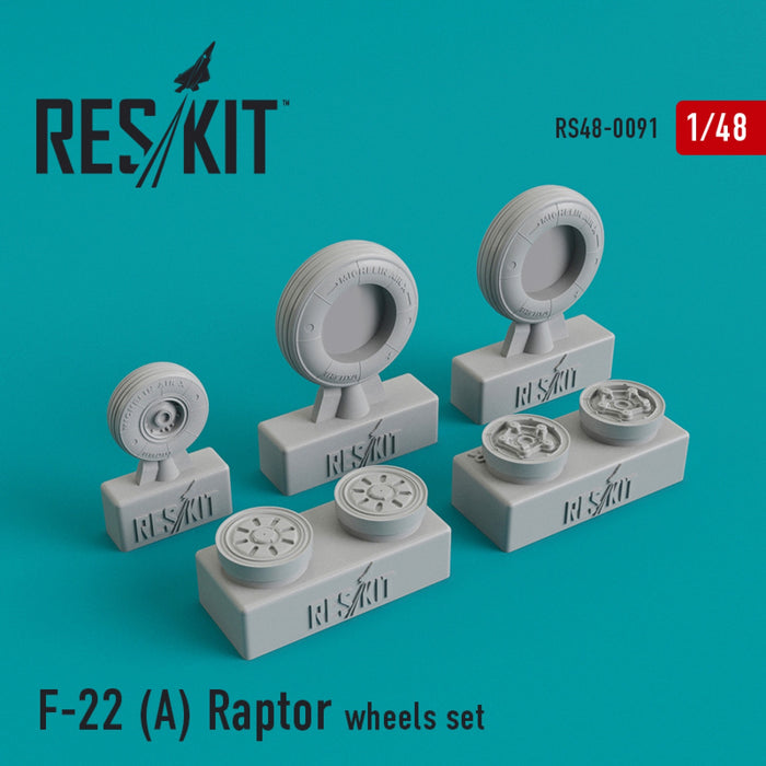 Reskit - 1/48 F-22A Raptor Wheels Set (RS48-0091)