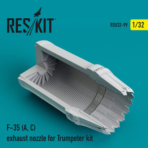 Reskit - 1/32 F-35 (A/C) Exhaust Nozzle for Trumpeter kit (RSU32-0099)