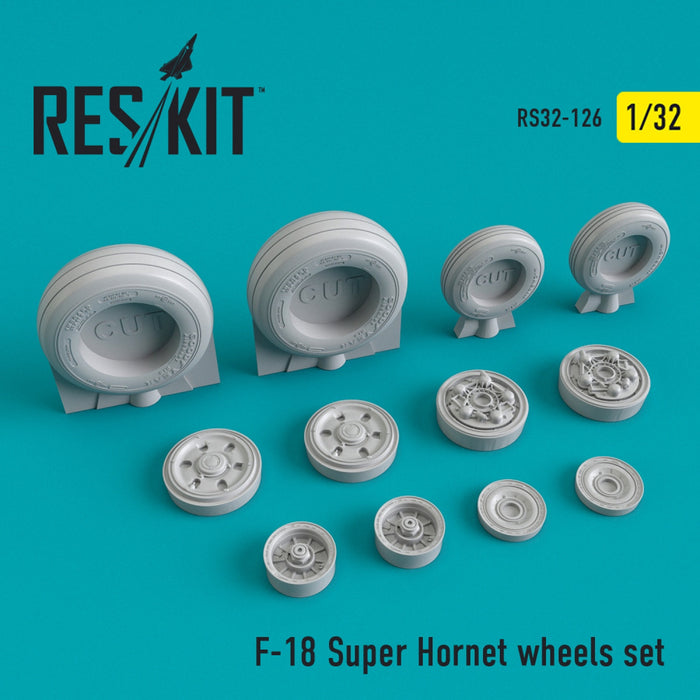Reskit - 1/32 F-18 Super Hornet Wheels Set (RS32-0126)
