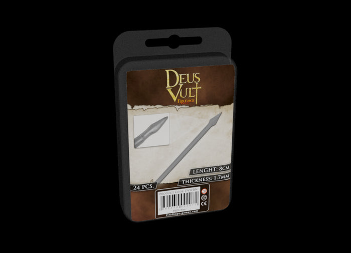 Fireforge Games - Plastic Spears / Pikes 8cm Long  1.7mm Thick