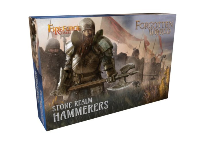 Fireforge Games - Stone Realm Hammerers (Dwarfs) (12 Plastic Multipart Figs.)