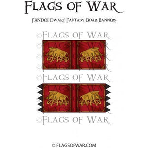 Flags of War - Dwarf Fantasy Boar Banners