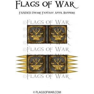 Flags of War - Dwarf Fantasy Anvil Banners