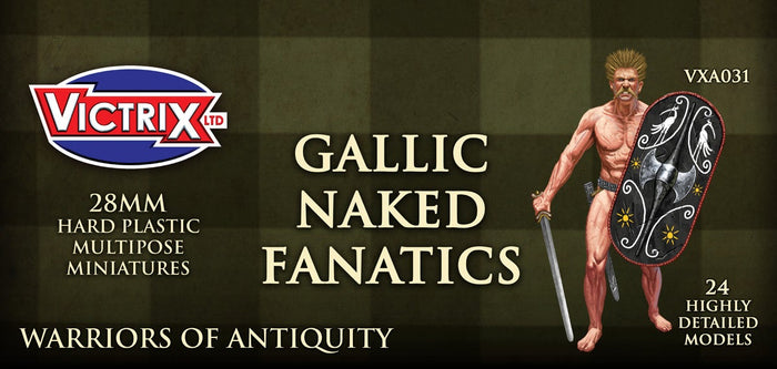 Victrix - Gallic Naked Fanatics (24 Plastic Figs.)