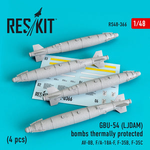 Reskit - 1/48 GBU-54 (LJDAM) Bombs Thermally Protected (4 pcs) (RS48-0366)