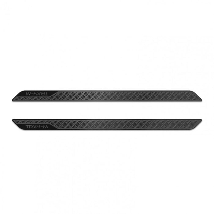 GRC - Stainless Steel Diamond Rock Rails Plate Black for Traxxas 1/18 TRX-4M