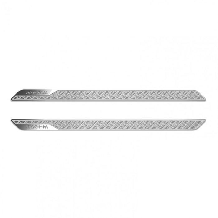 GRC - Stainless Steel Diamond Rock Rails Plate Silver for Traxxas 1/18 TRX-4M