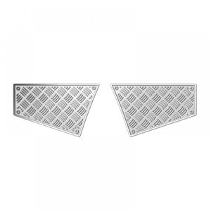 GRC - Stainless Steel Rear Body Side Plate Set Silver For Traxxas 1/18 TRX-4M Defender