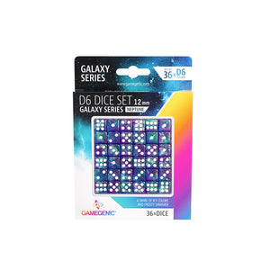 GameGenic - D6 Dice Set 12mm - Galaxy Series - Neptune (36)