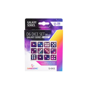 GameGenic - D6 Dice Set 16mm - Galaxy Series - Nebula (12)