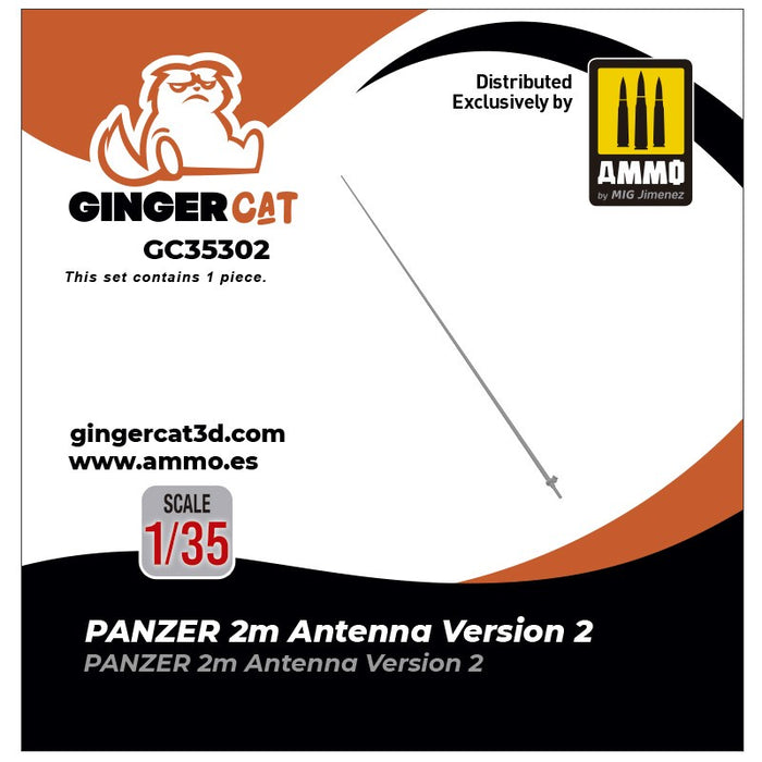 Gingercat - 1/35 Panzer 2m Antenna Version 2 (1pcs)