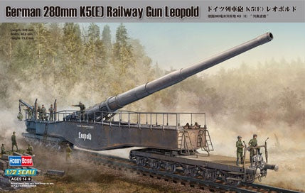 Hobby Boss - 1/72 German 280mm K5(E) Railway Gun Leopold (82903)