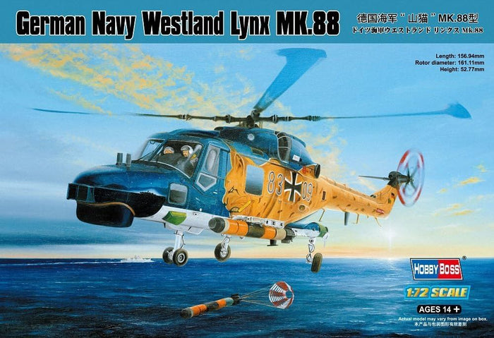 Hobby Boss - 1/72 German Navy (Bundesmarine) Westland Lynx (87239)