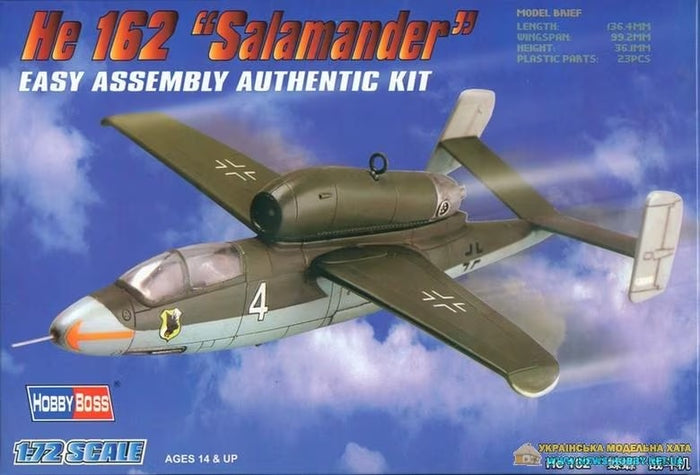 Hobby Boss - 1/72 He162 "Salamander" (80239)