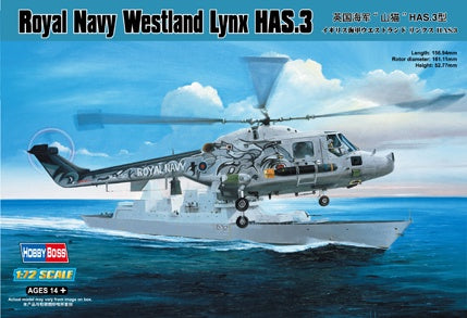 Hobby Boss - 1/72 Royal Navy Westland Lynx Has.3 (87237)