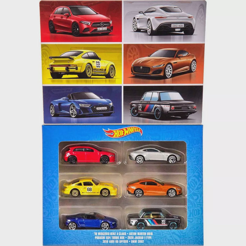 Hotwheels セット11 Hot Wheels - European Vehicles Set - 6 Cars (HLK51-M) – Jix Hobbies