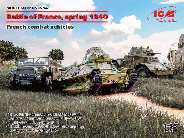 ICM - 1/35 Battle Of France, Spring 1940 French Combat Vehicles