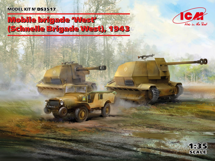 ICM - 1/35 Schnelle Brigade West Marder I Geschutzwagen1f.0cm36