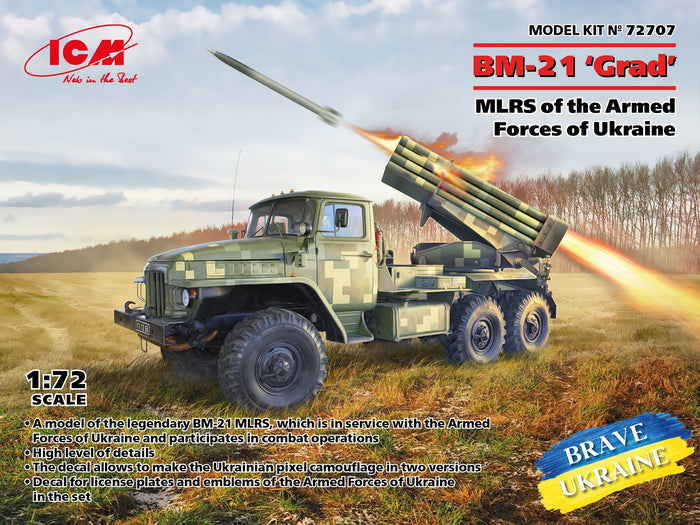 ICM - 1/72 BM-21 Grad MLRS Of Ukraine