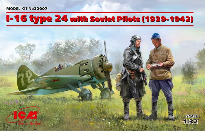 ICM - 1/32 I-16 Type 24 With Soviet Pilots (1939-1942)