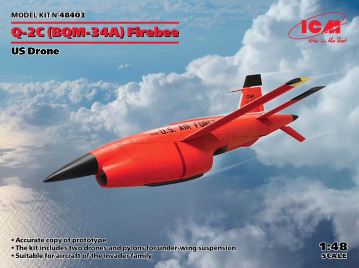 ICM - 1/48 Q-2C Firebee US Drone