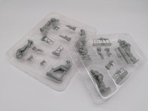 Kitty Hawk - 1/35 US Resin Figure Set (2 Pilots & 5 Soldiers w/Weapons) For "Hawk" Helicopter - (Limited Ed.)