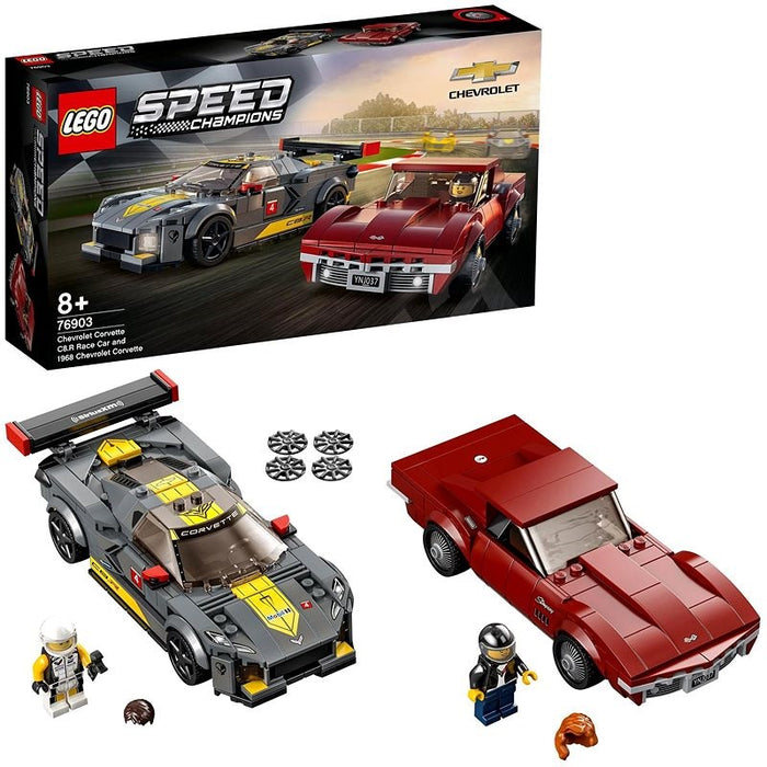 LEGO 76903 - Chev Corvette C8.R Car & 1968 Chev Corvette