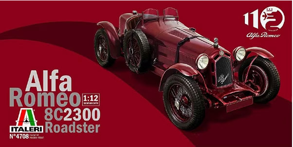 Italeri - 1/12 Alfa Romeo 8C/2300 (1931-33) 110th Anniversary