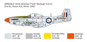 Italeri - 1/72 F-51D Mustang "Korean War" (SAAF) version E scheme 'Flying Chetahs'