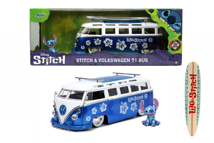 Jada - 1/24 Stitch & VW T1 Bus (Hollywood Rides)