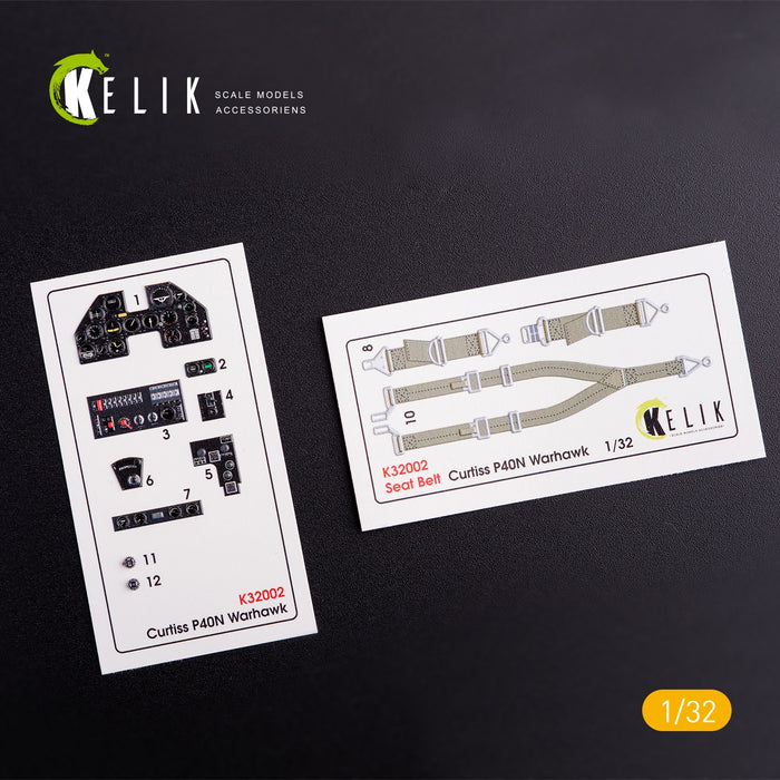 Kelik - 1/32 P40-N Interior 3D Decals ( For Trumpeter Kit)