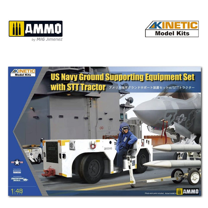 Kinetic - 1/48 US NAVY Ground Supporting Equipment Set with STT Tractor