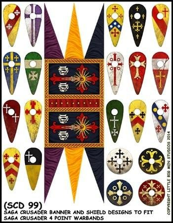 LBMS - Crusader Banners & Shield Transfers