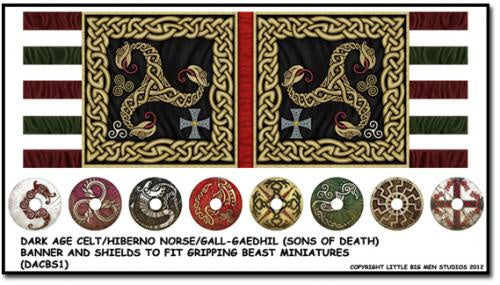 LBMS - Dark Age Celt Banner & Shield Transfers