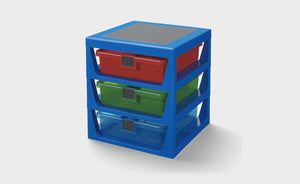 LEGO - 3 Drawer Storage Rack - Blue