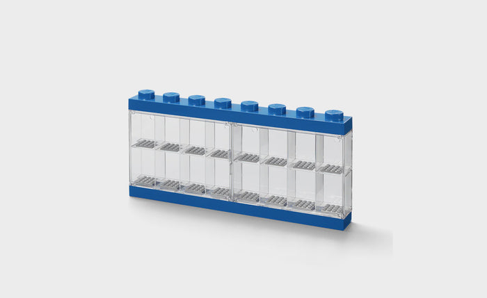 LEGO - Minifig. Display Case 16 (8 Knobs) - Blue