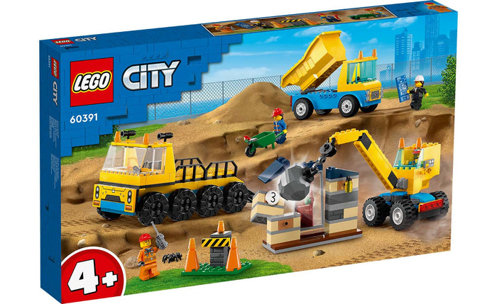 LEGO - Construction Trucks and Wrecking Ball Crane (60391)