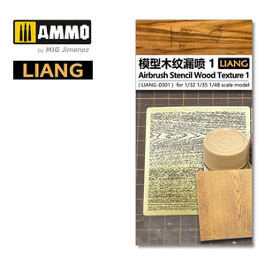 LIANG - Airbrush Stencil Wood Texture 1