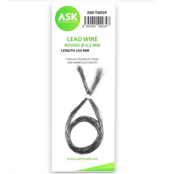 Art Scale Kit - Lead Wire - Round  0.2 mm x 250 mm (30 pcs)