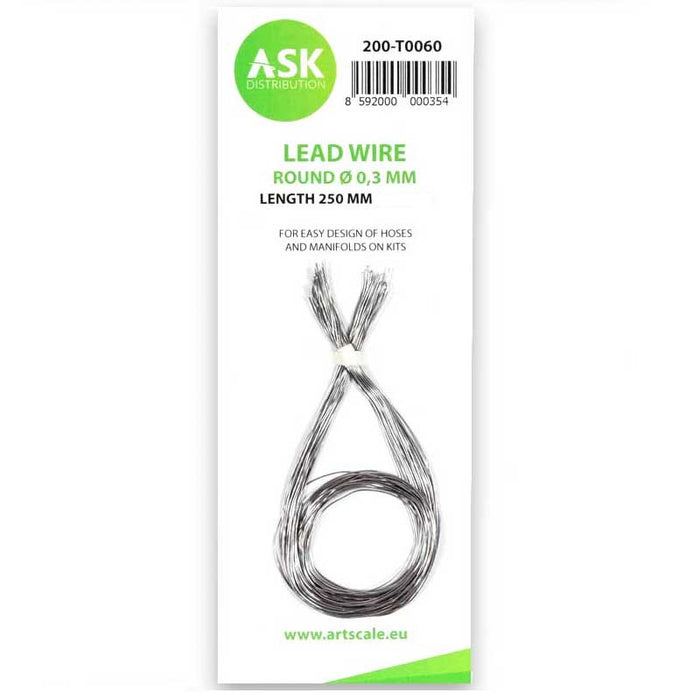 Art Scale Kit - Lead Wire - Round  0.3 mm x 250 mm (30 pcs)