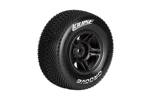 Louise - SC-Groove 1/10 SC Tire - Super Soft (Rear) (Mounted) (2) (Blk)