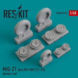 Reskit - 1/48 MiG-21 (bis/MT/SMT/21-93) Wheels Set (RS48-0123)