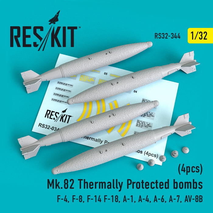 Reskit - 1/32 Mk.82 Thermally Protected Bombs (4 pcs) (RS32-0344)