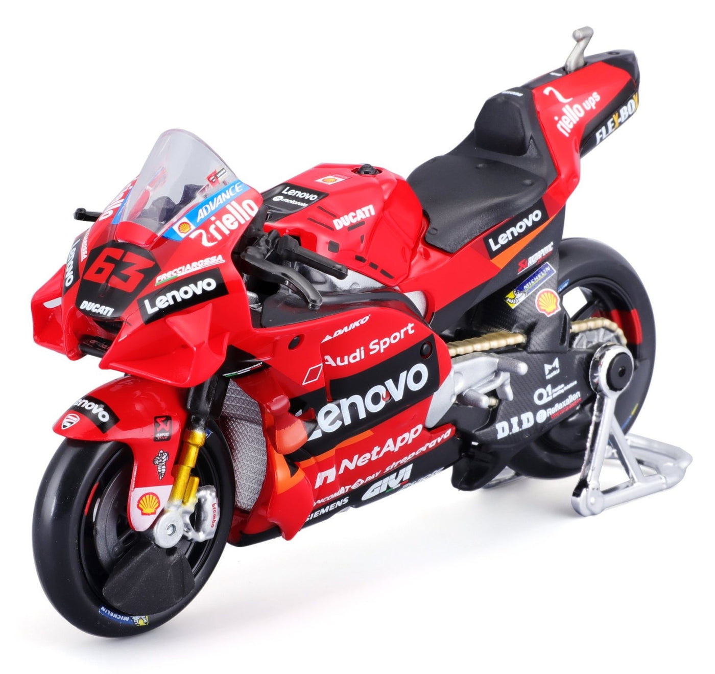 10-36374 Maisto MotoGP Racing - Ducati Lenovo Team 2021 #63 F. Bagnaia -  1:18
