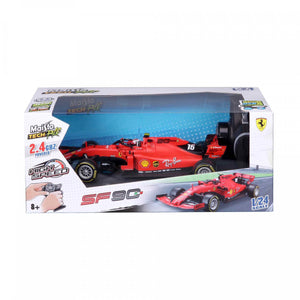 Maisto - 1/24 R/C F1 Ferrari SF90 2019 (#16 Charles Leclerc) - 2.4 GHZ w/ Batt. & USB Charger